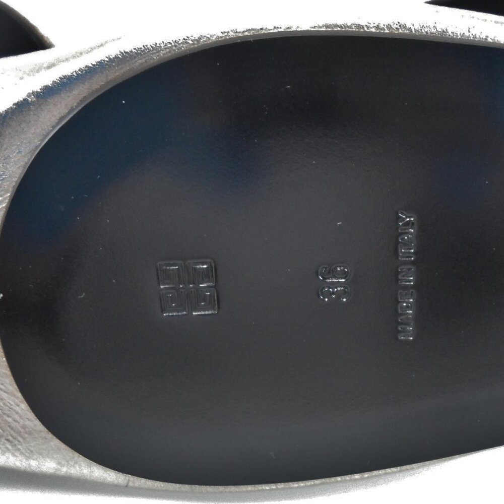 NIB$775 GIVENCHY Embellished Pleated Metallic 4G Ballerina Slip-On Flats 36 6 - Picture 15 of 16